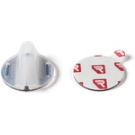Rycote Overcovers Advanced Fur Disc Wind Covers for Lavalier Mics (5 White, 25 Round Stickies)