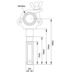 KUPO KCP-854 / MIGHTY 28MM SPIGOT COUPLER