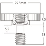 KUPO 1/4" Male to 1/4" Female Screw Adapter