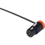 Cable Techniques Low-Profile Right-Angle XLR 3-Pin Female Connector (Standard Outlet, A-Shell, Orange Cap)