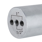 KUPO 10" Aluminum Tube W/ Double 3/8" Female Threaded