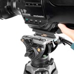 Fotopro DV-3A Pro Heavy-Duty Video Tripod with Fluid Head (Aluminum)