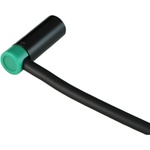 Cable Techniques Low-Profile Right-Angle Mini-XLR 3-Pin Male Connector with Adjustable Exit (Large Outlet, Green Cap)