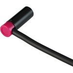 Cable Techniques Low-Profile Right-Angle Mini-XLR 3-Pin Male Connector with Adjustable Exit (Large Outlet, Purple Cap)