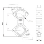 KUPO Burger Swivel Coupler - Black