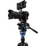 Benro C3883 Reverse-Folding Carbon Fiber Travel Tripod with S6Pro Fluid Video Head