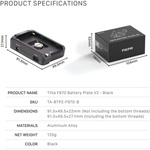 Tilta L-Series Battery Plate (Black)
