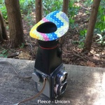 Bluestar Oval Large Viewfinder Eyecushion (Fleece, Gray)