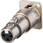 Neutrik NA3MDF XLR Male to Female Feedthrough Adapter for Panel Mount
