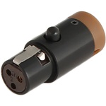 Cable Techniques CT-LPS-TA3-S LPS Low-Profile TA3F Connector (Brown)