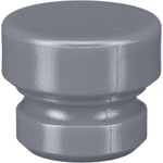 Cable Techniques Low-Profile Cap for Low-Profile XLR Connectors, Outlet for up to 6.0mm OD Cable (Large, Gray)