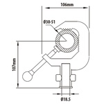 KUPO Aluminum Alloy Hook- Silver