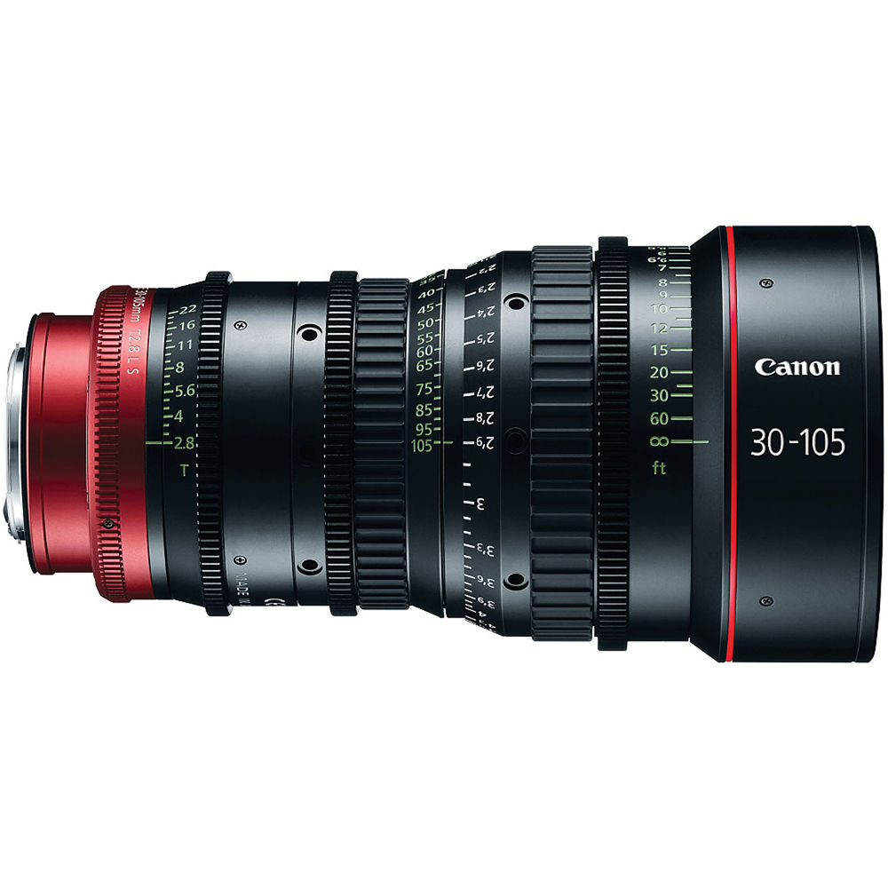 Canon CN-E 30-105mm T2.8 L S Telephoto Cinema Zoom Lens with EF Mount