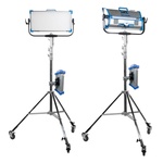 KUPO Dia. 100mm Caster W/25mm Square Speed Adapter (Set of 3)