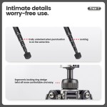Fotopro FY-820 Free-1 Compact Aluminum Travel Tripod (Rose Gold)