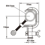 KUPO Steel Clamp Quickly Release For Tube Size 30-51mm