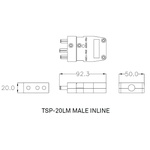 KUPO STAGE PIN CONNECTOR INLINE MALE