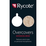Rycote Overcovers Advanced Fur Disc Wind Covers for Lavalier Mics (5 Beige, 25 Round Stickies)