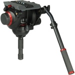 Manfrotto 509HD Tripod System with Aluminum 645 Twin FAST Legs, 2-in-1 Spreader & Carry Bag