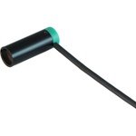 Cable Techniques Low-Profile Right-Angle Mini-XLR 3-Pin Male Connector with Adjustable Exit (Standard Outlet, Green Cap)
