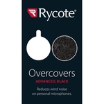 Rycote Overcovers Advanced Fur Disc Wind Covers for Lavalier Mics (5 Black, 25 Round Stickies)