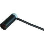 Cable Techniques Low-Profile Right-Angle Mini-XLR 3-Pin Male Connector with Adjustable Exit (Standard Outlet, Gray Cap)