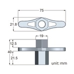 KUPO Stainless Steel T-Nut W/ 3/8"-16 Thread