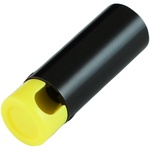 Cable Techniques Low-Profile Right-Angle Mini-XLR 3-Pin Male Connector with Adjustable Exit (Large Outlet, Yellow Cap)