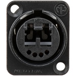 Neutrik Multimode OpticalCon Duo Chassis Connector (Black)
