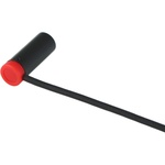 Cable Techniques Low-Profile Right-Angle Mini-XLR 3-Pin Male Connector with Adjustable Exit (Standard Outlet, Red Cap)