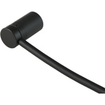 Cable Techniques Low-Profile Right-Angle XLR 3-Pin Male Connector (Large Outlet, B-Shell, Black Cap)