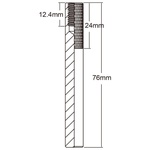KUPO 1/4"-20 Thread 3/8" Stud For Stand Top