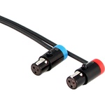Cable Techniques Right Angle TA5F to Two Low-Profile TA3F Cable for Lectrosonics SRc5P/SRb5P Receiver Output (24")