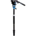 Benro C3883 Reverse-Folding Carbon Fiber Travel Tripod with S6Pro Fluid Video Head