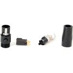 Cable Techniques TA3FL 3-Pin Female Mini-XLR Connector (Black, 6mm Outlet)