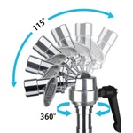 KUPO KCP-412 SUPER GRIP DOUBLE BABY RECEIVER