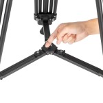 Fotopro DV-3A Pro Heavy-Duty Video Tripod with Fluid Head (Aluminum)