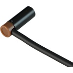 Cable Techniques Low-Profile Right-Angle Mini-XLR 3-Pin Male Connector with Adjustable Exit (Large Outlet, Brown Cap)