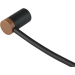 Cable Techniques Low-Profile Right-Angle XLR 3-Pin Male Connector (Large Outlet, B-Shell, Brown Cap)