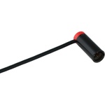 Cable Techniques Low-Profile Right-Angle Mini-XLR 3-Pin Male Connector with Adjustable Exit (Standard Outlet, Red Cap)