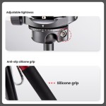 Fotopro FY-820 Free-1 Compact Aluminum Travel Tripod (Slate Gray)
