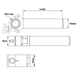 KUPO 750mm Arm Coupler - Black