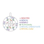 KUPO Gimbal To Male Mitchell Tie Down Knob