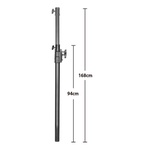 KUPO Heavy Duty Telescopic Mast W/ Junior Receiver