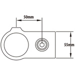 KUPO 90 DEGREE CROSSOVER, SILVER