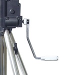 KUPO 485 HEAVY DUTY WIND-UP LOW BASE STAND WITH BRAKED CASTER