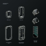 Tilta Shock-Absorbing Frame for DJI Osmo Action 2 Dual-Screen Combo (DJI Gray)