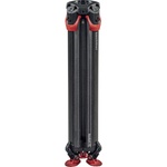 Sachtler Flowtech 75 MS Carbon Fiber Tripod with Mid-Level Spreader and Rubber Feet