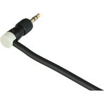 Cable Techniques CT-LPS-T35L-W Low-Profile Right-Angle 3.5mm TRS Screw-Locking Connector (White)