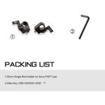 Tilta 15mm Single-Rod Clamps for Sony FX6 (Pair)
